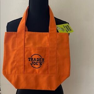 Trader Joe's Orange Mini Tote Bag
